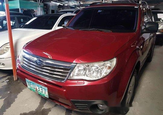 Selling Red 2009 Subaru Forester at 98000 km in Pasig