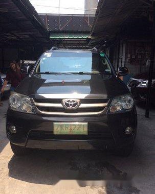 Black Toyota Fortuner 2006 Automatic Gasoline for sale