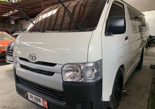 White Toyota Hiace 2017 Manual Diesel for sale in Quezon City