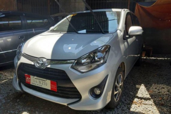 Silver Toyota Wigo 2018 for sale in Automatic