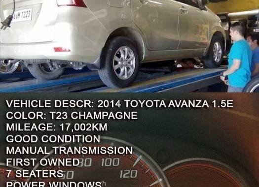 Selling Toyota Avanza 2014 Manual Gasoline in Las Piñas
