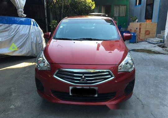 Red Mitsubishi Mirage G4 2015 Manual Gasoline for sale in General Salipada K. Pendatun