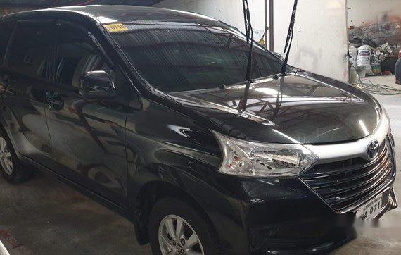 Black Toyota Avanza 2017 Manual Gasoline for sale in Quezon City
