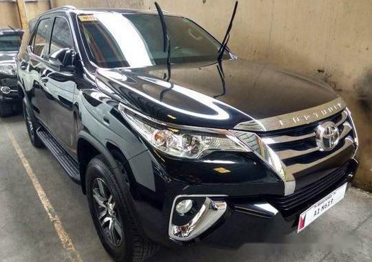 Selling Black 2018 Toyota Fortuner in Quezon City