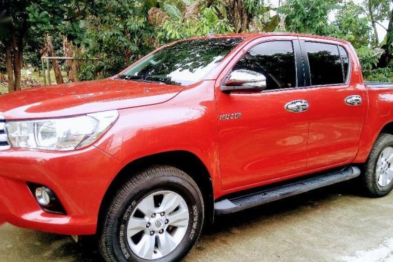 Sell 2nd Hand 2016 Toyota Hilux Automatic Diesel at 33000 km in Davao City
