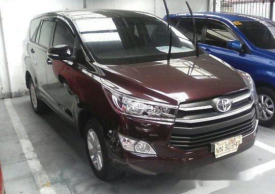 Brown Toyota Innova 2017 Manual Gasoline for sale in Manila