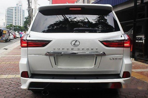 Selling White Lexus Lx 570 2018 for sale in Automatic