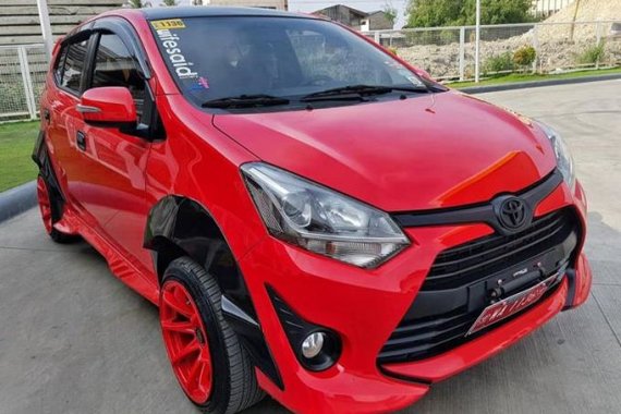 2nd Hand Red 2017 Toyota Wigo 14000 km in Dimasalang