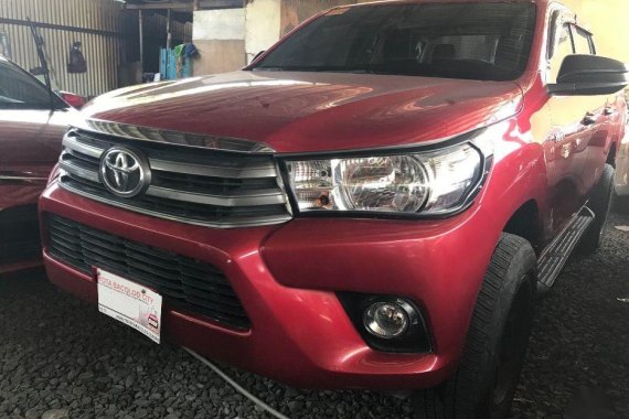 Sell Red 2018 Toyota Hilux at Manual Diesel at 8100 km in Quezon City