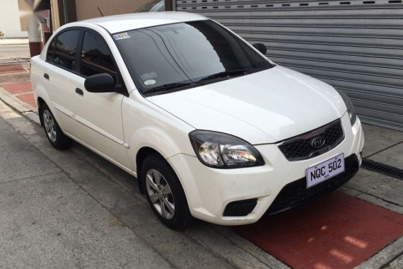 2nd Hand Kia Rio 2010 Sedan at Manual Gasoline for sale in Quezon City