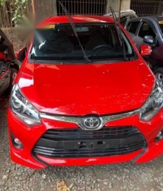 Sell Red 2018 Toyota Wigo at Manual Gasoline at 2800 km in Quezon City