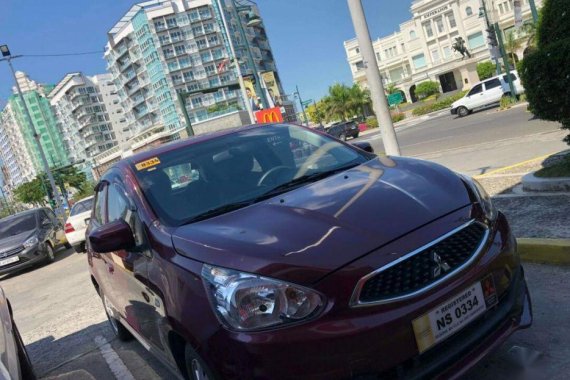 2nd Hand Mitsubishi Mirage 2017 Hatchback at Automatic Gasoline for sale in Iloilo City