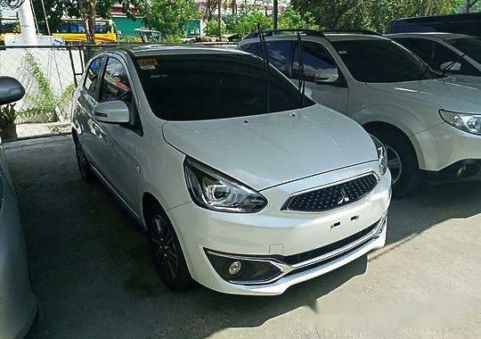 White Mitsubishi Mirage 2018 Automatic Gasoline for sale in Cebu City