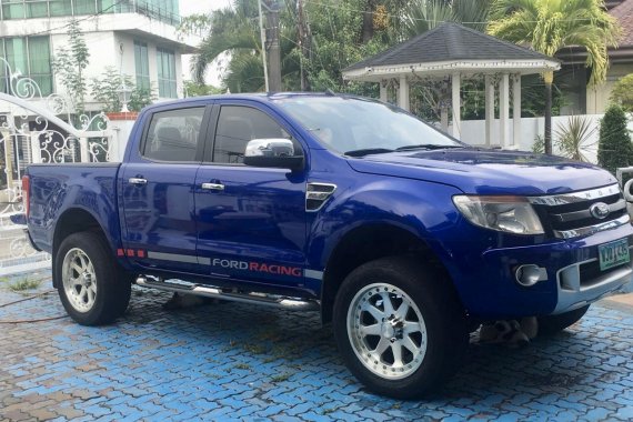 Blue 2013 Ford Ranger at 90000 km for sale
