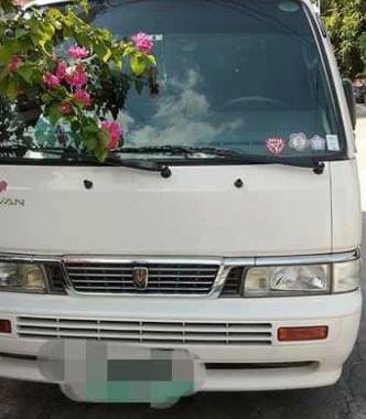 White Nissan Urvan 2014 Van at Manual Diesel for sale in Calamba