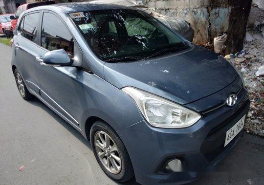 Blue Hyundai Grand I10 2014 Automatic Gasoline for sale in Quezon City