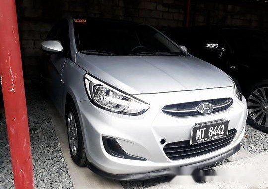 Silver Hyundai Accent 2018 Manual Gasoline for sale 