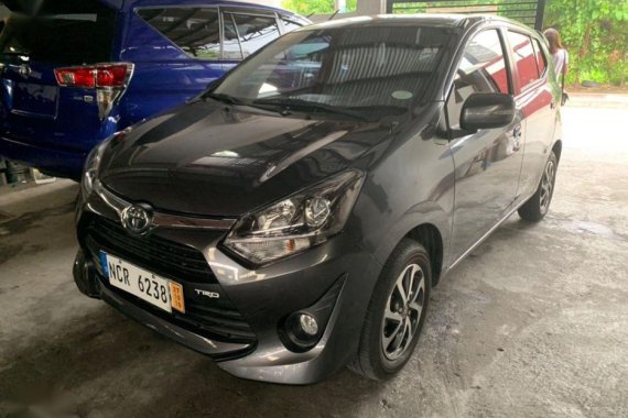 Gray Toyota Wigo 2018 Manual for sale 