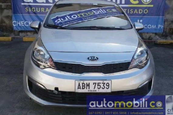 Sell Silver 2015 Kia Rio at Manual Gasoline at 60000 km in Las Piñas