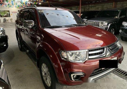 Selling Red Mitsubishi Montero Sport 2015 at Automatic Diesel