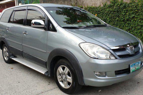 Silver 2007 Toyota Innova V for sale in Quezon City