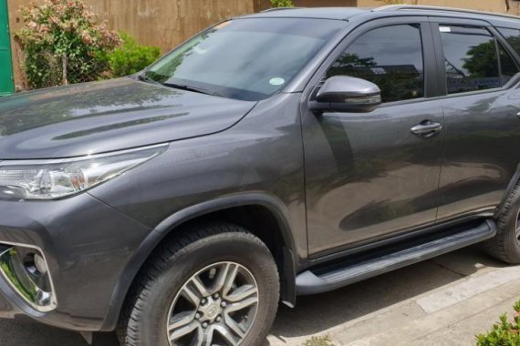 Grey Toyota Fortuner 2018 Manual Diesel for sale in Quezon City