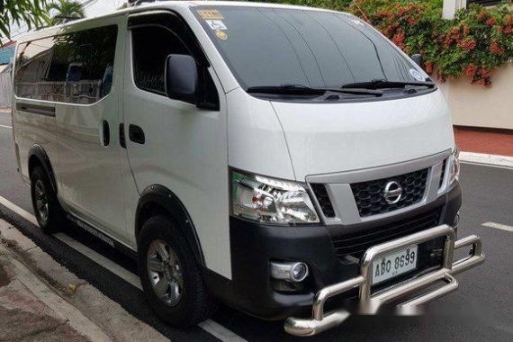 Selling White Nissan Nv350 Urvan 2016 Manual Diesel in Marikina