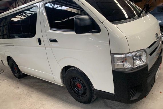 Selling White Toyota Hiace 2017 Manual Diesel at 20000 in Quezon City