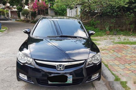 Black Honda Civic 2006 Automatic Gasoline for sale