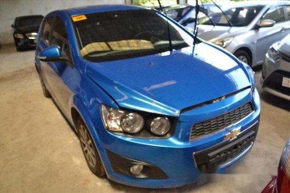 Blue Chevrolet Sonic 2015 Manual Gasoline for sale in Makati