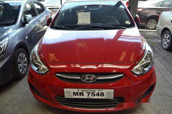 Selling Red Hyundai Accent 2017 Automatic Gasoline at 18000 km in Makati