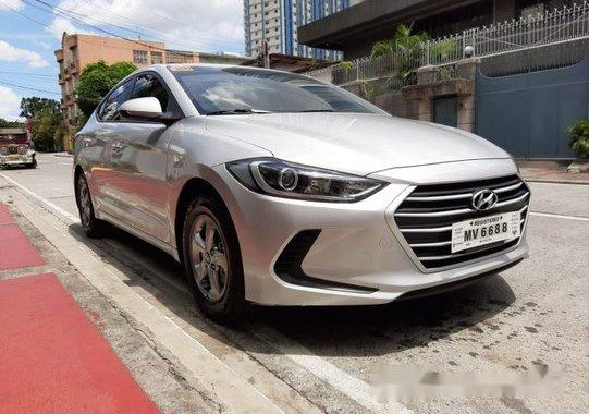Selling Silver Hyundai Elantra 2018 Manual Gasoline at 1000 km in Quezon City