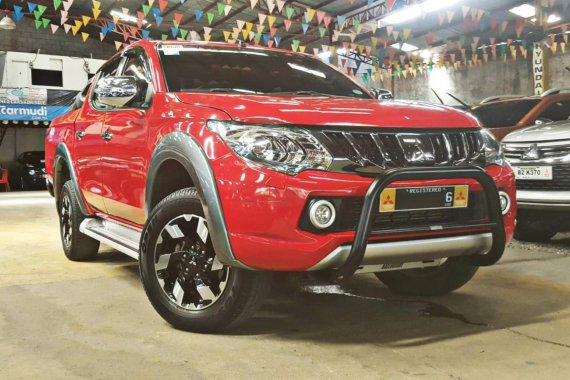 Red 2017 Mitsubishi Strada Automatic Diesel for sale