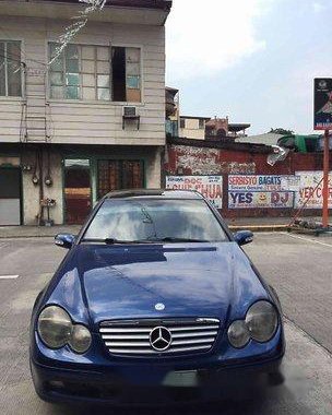 Blue Mercedes-Benz C200 2002 for sale Automatic