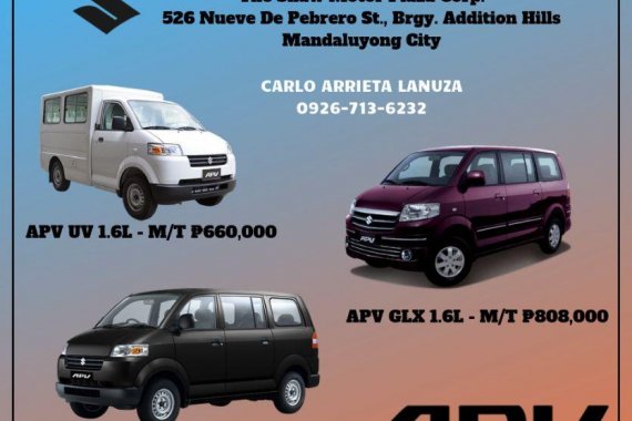 Selling Brand New Suzuki Apv 2019 in Mandaluyong