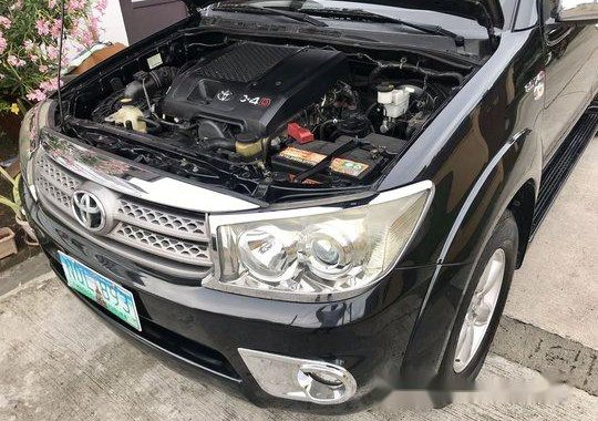 Black Toyota Fortuner 2011 at 58000 km for sale in Paranaque