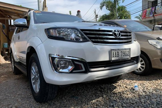 White 2015 Toyota Fortuner for sale in Isabela 
