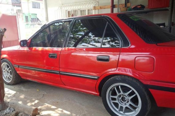 Red Toyota Corolla 2016 Manual for sale 