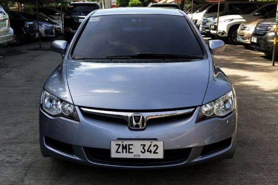 Blue Honda Civic 2007 at 73883 km for sale in Cainta
