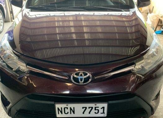 Selling Red Toyota Vios 2017 Manual Gasoline at 8800 km in Quezon City