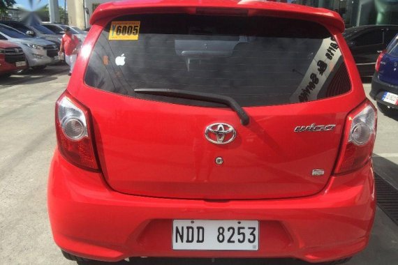 Red Toyota Wigo 2016 for sale Automatic