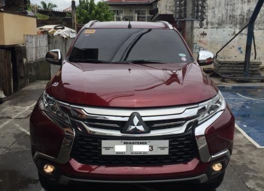 Red Mitsubishi Montero Sport 2018 Automatic Diesel for sale in Olongapo