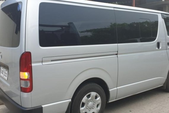 Sell Silver 2019 Toyota Hiace Manual Diesel at 10000 km in Quezon City