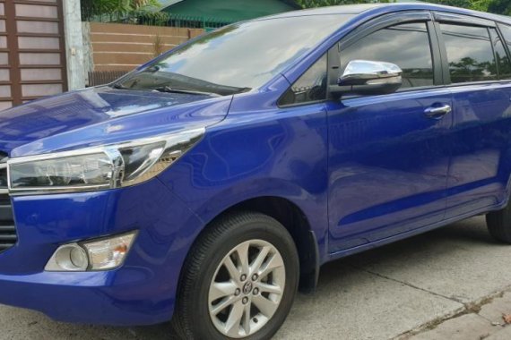 Selling Blue Toyota Innova 2017 at 10000 km in Quezon City