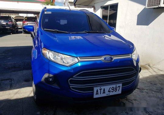 Selling Blue Ford Ecosport 2015 at 22500 km 