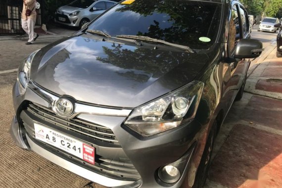 Selling Gray Toyota Wigo 2019 Automatic Gasoline in Quezon City