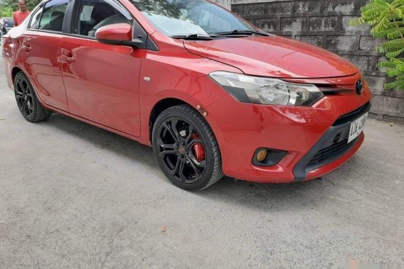 Selling Red Toyota Vios 2015 Sedan Automatic Gasoline in Manila