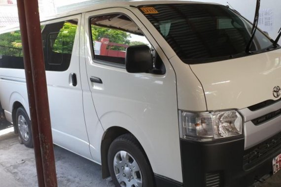 Selling White Toyota Hiace 2019 at 10000 km in Quezon City
