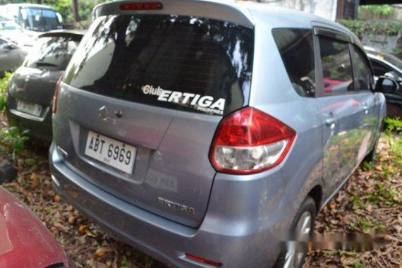 Blue Suzuki Ertiga 2015 Automatic Gasoline for sale