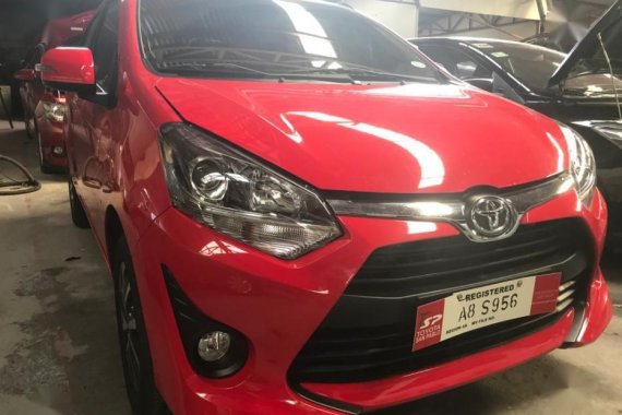 Red Toyota Wigo 2019 for sale in Quezon City